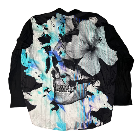 Robert Graham Skull Button Up Shirt size 4XL