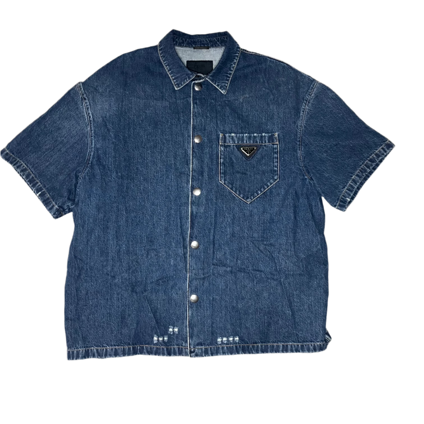 Prada Denim Button Up Shirt size 3XL