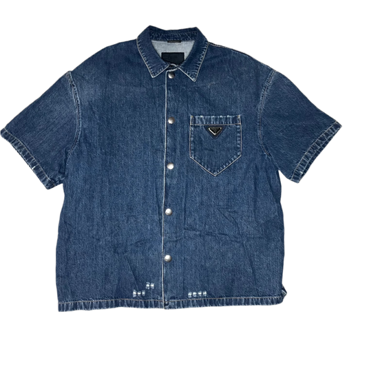 Prada Denim Button Up Shirt size 3XL