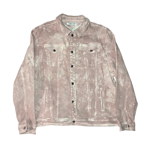 Embelish Washed Pink Denim Jacket size 3XL