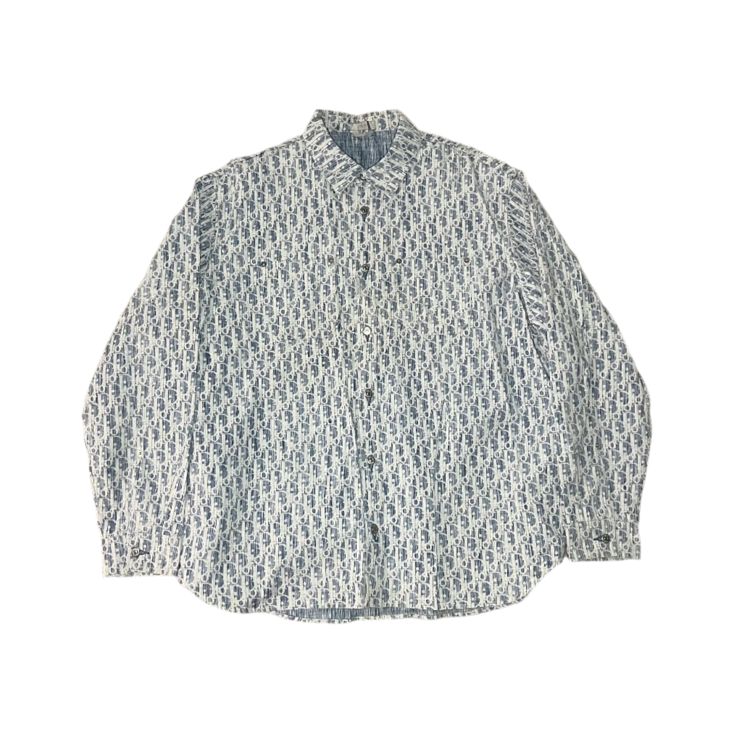 Christian Dior Oblique Denim Button Up Shirt size
