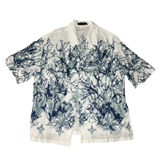 Louis Vuitton Seaweed Button Up Shirt size 3XL