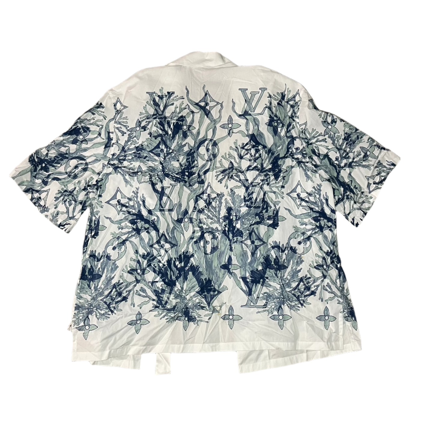 Louis Vuitton Seaweed Button Up Shirt size 3XL