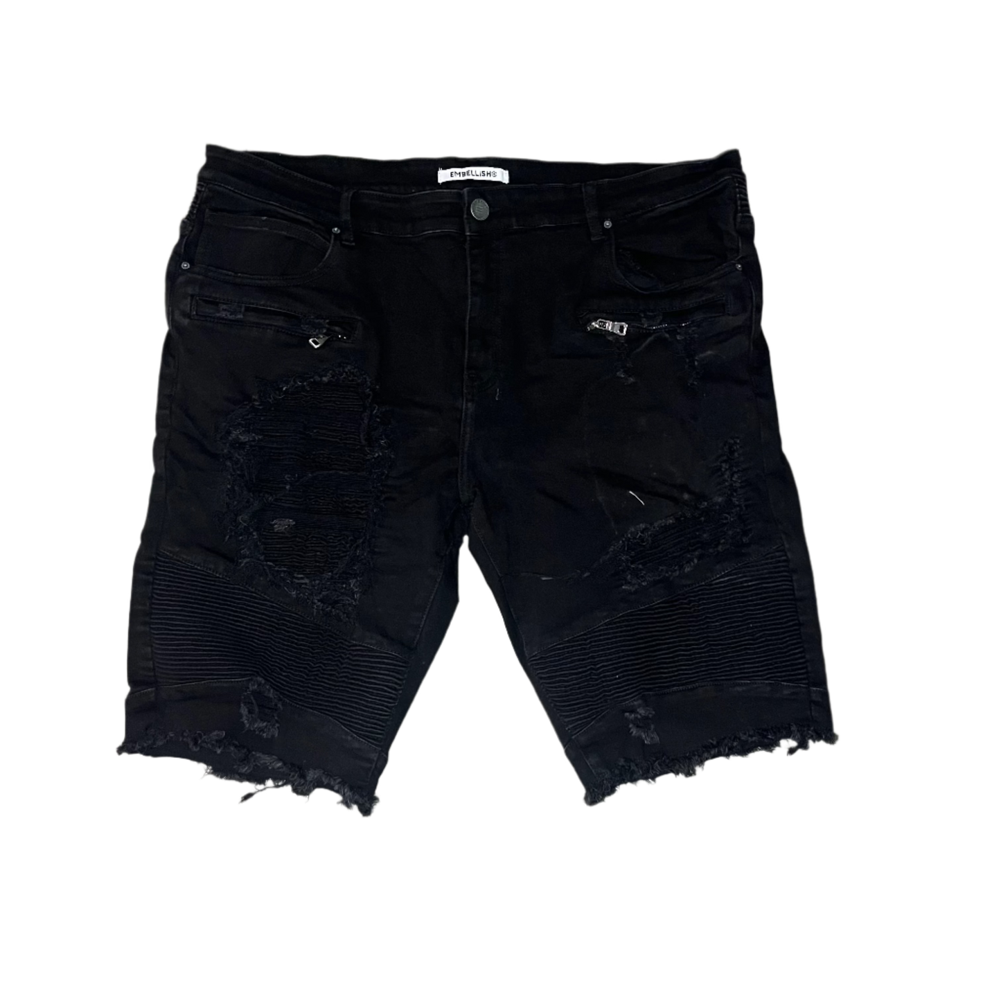 Embelish Ripped Jean Shorts size 42
