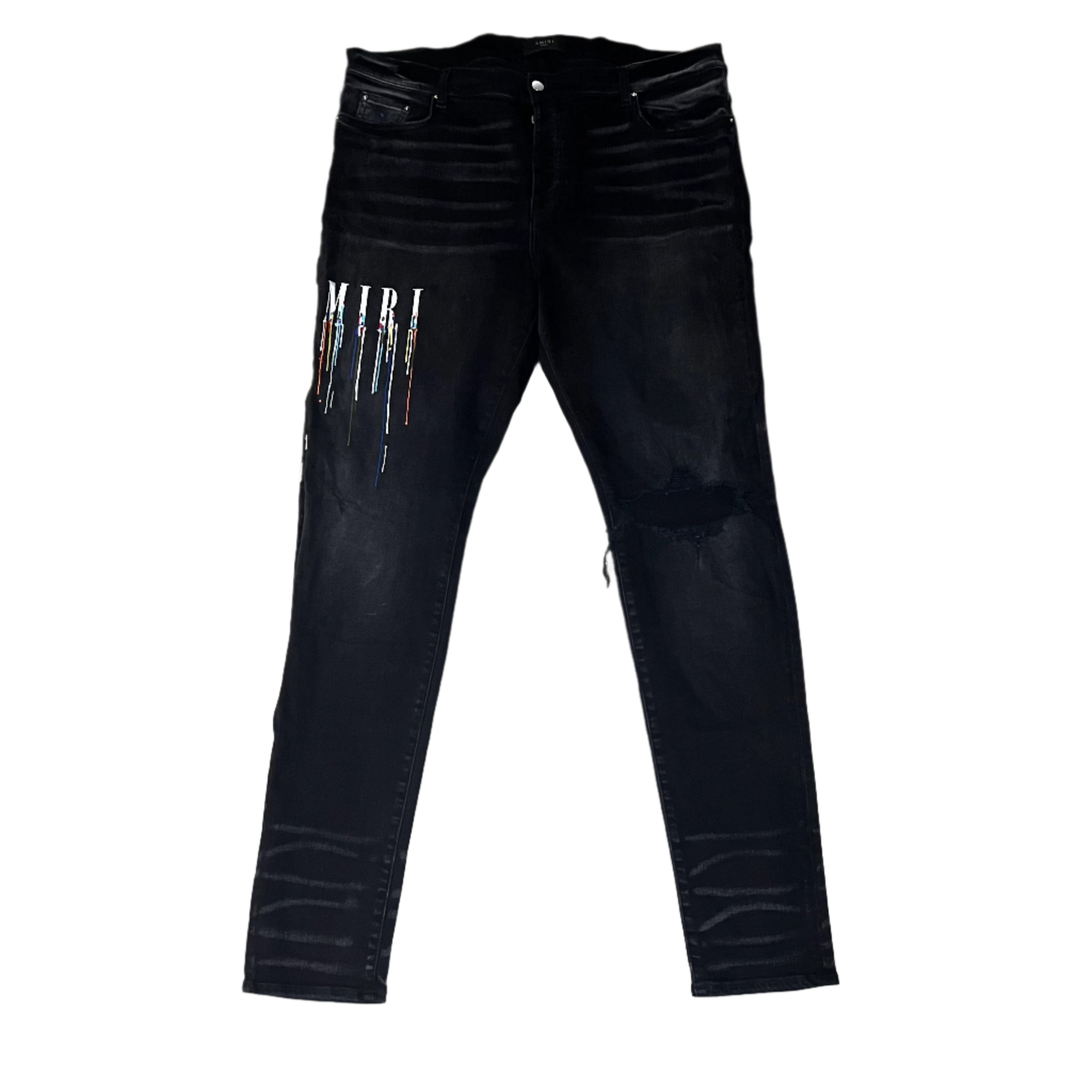 Amiri Embroidered Drip Jeans size 40
